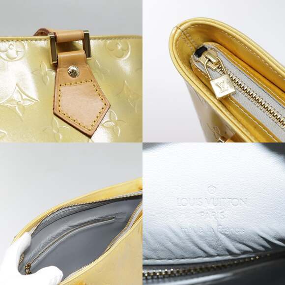 LOUIS VUITTON Monogram Vernis Houston Hand Bag Gris M91053 - Picture 11 of 13